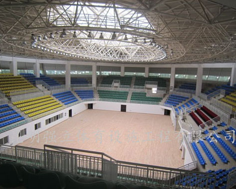 建水縣體育館木地板及座椅工程